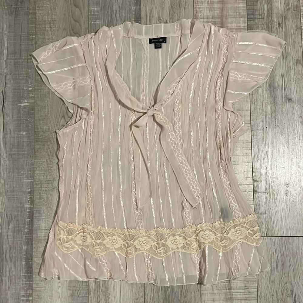 Piano Sheer Blouse
